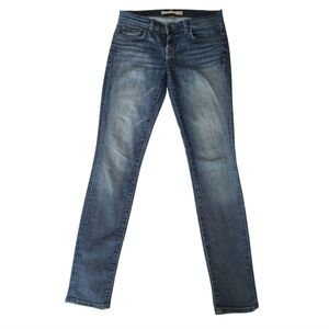 J Brand Blue Skinny Jeans with Vintage Fading